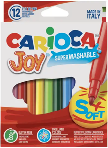 Flomasteriai CARIOCA JOY, 12 vnt., popierinė pakuotėje