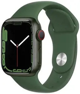 "Apple Watch 7" GPS + mobilusis ryšys 41 mm sportinis dirželis, žalias/ dobilas (MKHT3EL/A)