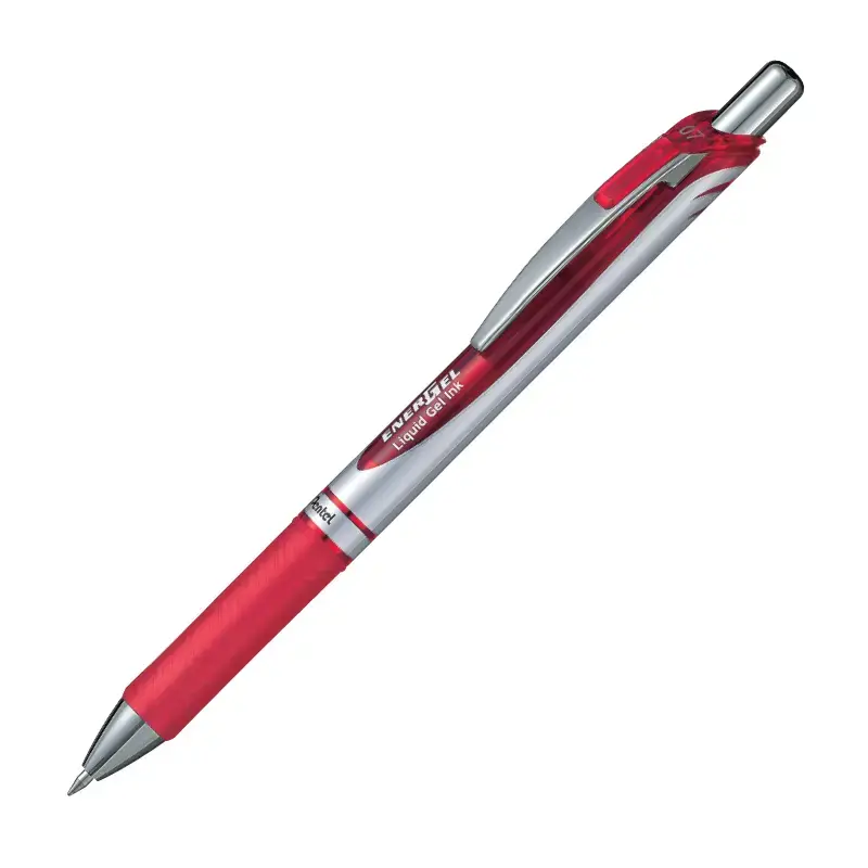 Automatinis gelinis rašiklis PENTEL ENERGEL BL77, 0.7 mm., raudona