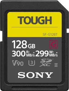 "Sony Tough" atminties kortelė UHS-II 128 GB, SDXC, 10 klasės blykstės atmintis