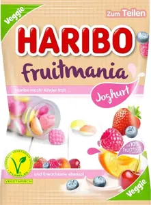 Guminukai HARIBO, Fruitmania yogurt, 160 g