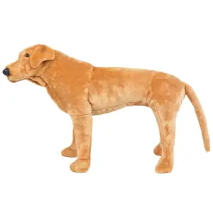 Pliušinis žaislas šuo, labradoras, šviesiai rudas, XXL