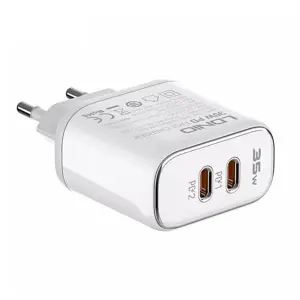 Wall charger LDNIO A2528M 2USB-C for Apple + USB-C - Lightning Cable