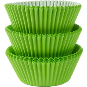 Keksiukų krepšeliai, žalias, 65 gsm,  D 5,1 cm, H 3,8 cm, 360 vnt WSTX02