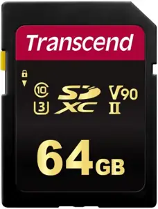 TRANSCEND 64GB SDXC Class3 UHS-II kortelė