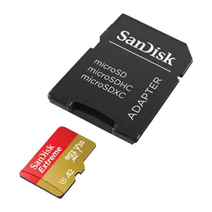 SANDISK Extreme 1TB microSDXC + SD adapteris + 1 metų RescuePRO Deluxe iki 190MB/s ir 130MB/s skait…