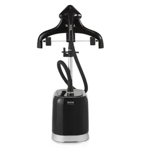 Tefal IT3440E0, Upright garment steamer, 1.5 L, 50 min, Black, White, 1800 W