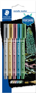 Žymeklis STAEDTLER Metallic, 5 vnt., įvairių sp.