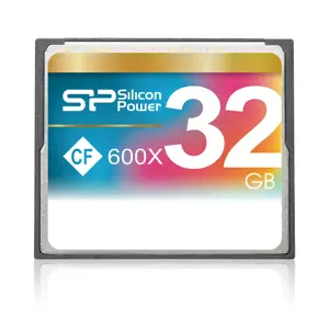 "Silicon Power CF 600X", 32 GB, "CompactFlash", 90 MB/s, raudona