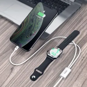 Indukcinis įkroviklis "2-in-1", skirtas "Apple Watch" / "Lightning Joyroom" S-IW002S 1,5 m (baltas)