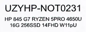 HP EliteBook 845 14 Coliai 1920 x 1080 16 GB 256 GB AMD Ryzen™ 5 PRO 4650U AMD Radeon Windows 11 Pro