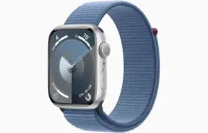 Apple Apple Watch Series 9 GPS 45mm Silver Aluminium Case with Winter Blue Sport Loop