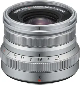 FUJIFILM FUJINON XF 16mm F2.8 R WR(Sidabrinis)