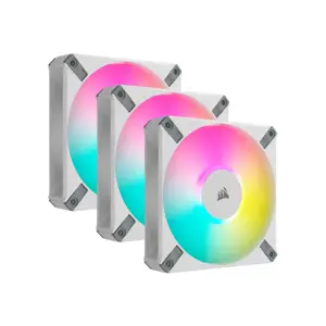 CORSAIR AF ELITE serijos AF120 RGB ELITE WHITE 120 mm skysčių dinaminis RGB ventiliatorius su "AirG…