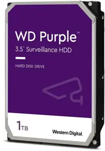 WD Purple 1TB SATA 6 Gb/s 3,5 colių vidinis kietasis diskas 64 MB spartinančiosios atminties