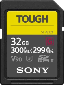 "Sony" SF-G32T/T1, 32 GB, SDXC, 10 klasė, UHS-II, 300 MB/s, 299 MB/s