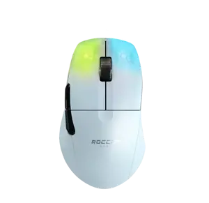 ROCCAT "Kone Pro Air", dešiniarankis, optinis, RF belaidis, 19000 DPI, baltas