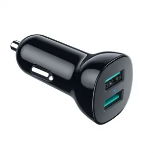 Choetech car charger 2x USB Quick Charge 3.0 30W 2,4A black (C0051)