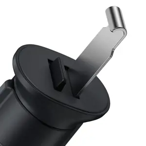 Baseus Metal Age II gravitational car phone holder for ventilation grille black (Black)