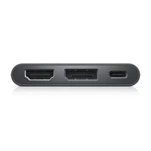 DELL USB-C ir HDMI/DP adapteris su maitinimo pralaidumu, 0,18 m, DisplayPort, HDMI, vyriškas, moteriškas, tiesus