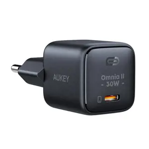 "Aukey PA-B1L", USB-C, 30 W tinklo įkroviklis (juodas)