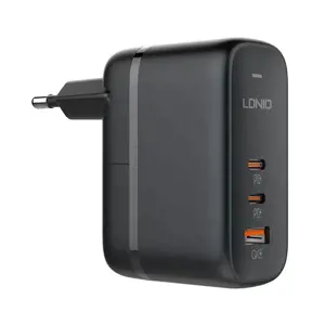 GaN įkroviklis USB Type-C LDNIO 65W juodas