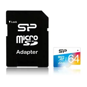 SILICONPOW SP064GBSTXBU1V20SP Silicon Power atminties kortelė Micro SDXC 64GB Class 1 Elite UHS-1 +…