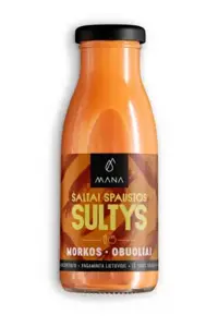 Morkų ir obuolių sultys MANA šaltai spaustos, 0,25 l