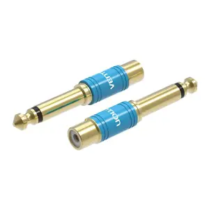 "Vention" 6,5 mm vyriškos ir RCA moteriškos lyties garso adapteris, 6,5 mm, RCA, mėlynas