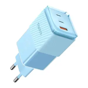 GaN 67W mains charger Mcdodo CH-1503 2x USB-C, USB-A (blue)