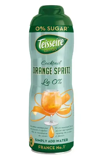 Sirupas TEISSEIRE, Orange Spritz, be cukraus, 0,6l