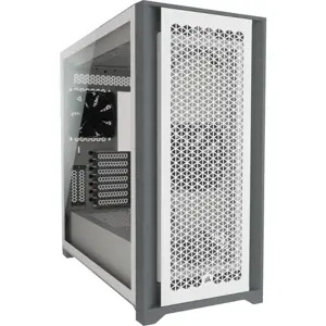 CORSAIR 5000D AIRFLOW Apsauginis stiklas Mid-Tower ATX kompiuterio korpusas, baltas