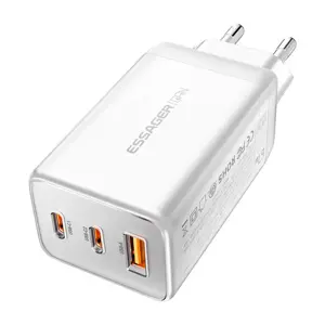 Essager ECT67W-LJB02-Z GaN 67W 2C+A Charger (white)