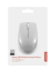 Lenovo GY51L15678, Ambidextrous, Optical, RF Wireless, 1000 DPI, Grey