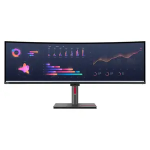 LENOVO P49w-30 49 colių IPS 5120x1440 32:9 60Hz 350cd/m2 4 ms 2x HDMI DP 4xUSB 3.2 G1 USB-C 3.2 G1 USB-C 3.2 G1 USB-B 3.2 G1 RJ45 2x5W Raven Black