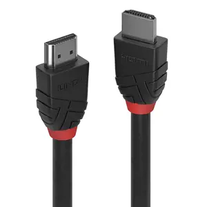 "Lindy" 0,5 m didelės spartos HDMI kabelis, juoda linija, 0,5 m, A tipo HDMI (standartinis), A tipo…