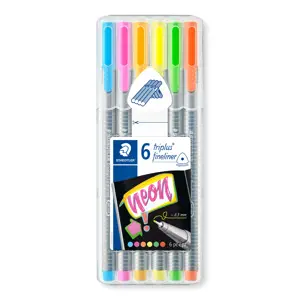 Flomasterio-tipo rašiklių rinkinys STAEDTLER TRIPLUS™ NEON COLOURS, 0,3 mm