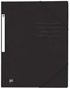 Aplankas dokumentams su gumele ELBA OXFORD, A4, kartoninis, juoda