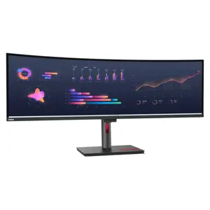 LENOVO P49w-30 49 colių IPS 5120x1440 32:9 60Hz 350cd/m2 4 ms 2x HDMI DP 4xUSB 3.2 G1 USB-C 3.2 G1 USB-C 3.2 G1 USB-B 3.2 G1 RJ45 2x5W Raven Black