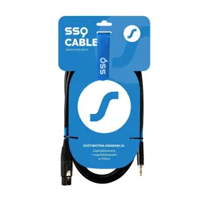 SSQ XLRMi3 - XLR female - Jack stereo 3,5 mm cable , 3 m