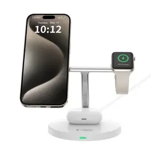 Tech-Protect wireless charger A35 3in1 Magnetic MagSafe QI15W, white