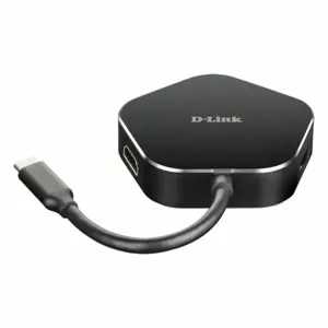 D-Link DUB-M420, laidinis, "Thunderbolt 3", 60 W, juodas, sidabrinis, 5 Gb/s, 4096 x 2160 taškų