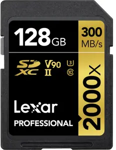 "Lexar" atminties kortelė SDXC 128GB Professional 2000x UHS-II U3 V90