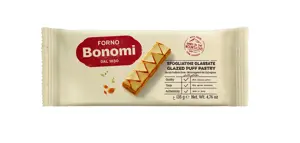 Sluoksniuotos tešlos sausainiai FORNO BONOMI, glaistyti, 135 g