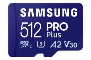 SAMSUNG PRO Plus 512GB microSD UHS-I U3 Full HD 4K UHD 180MB/s skaitymo 130MB/s įrašymo atminties k…