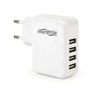 ENERGENIE EG-U4AC-02 4 prievadų universalus 3,1 A USB įkroviklis, baltas