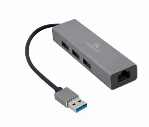 GEMBIRD A-AMU3-LAN-01 USB AM Gigabitinio tinklo adapteris su 3 prievadų USB 3.0 šakotuvu