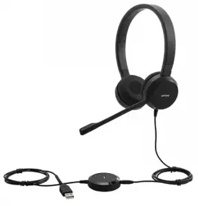 "Lenovo Pro Wired Stereo VOIP", laidinis, biurui / skambučių centrui, 150 - 7000 Hz, 142 g, ausinės, juodos spalvos