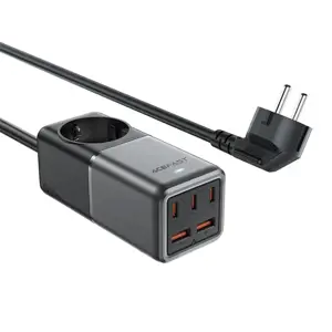 Stalinis maitinimo elementas "Acefast Z2", GaN, 3xUSB-C, 2xUSB-A, 75W (juodas)