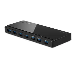 TP-Link UH700, USB 3.2 Gen 1 (3.1 Gen 1) Micro-B, USB 3.2 Gen 1 (3.1 Gen 1) Type-A, 5000 Mbps, juod…